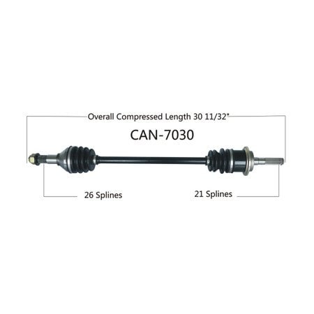 Wide Open OE Replacement CV Axle for CAN AM FRONT MAVERICK 1000XMR CAN-7030